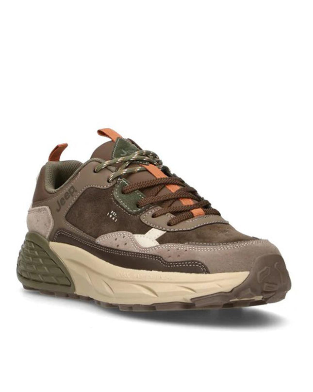 Jeep Sneakers Uomo Multicolor Marrone GROOVE U DARK BROWN Jeep Footwear 