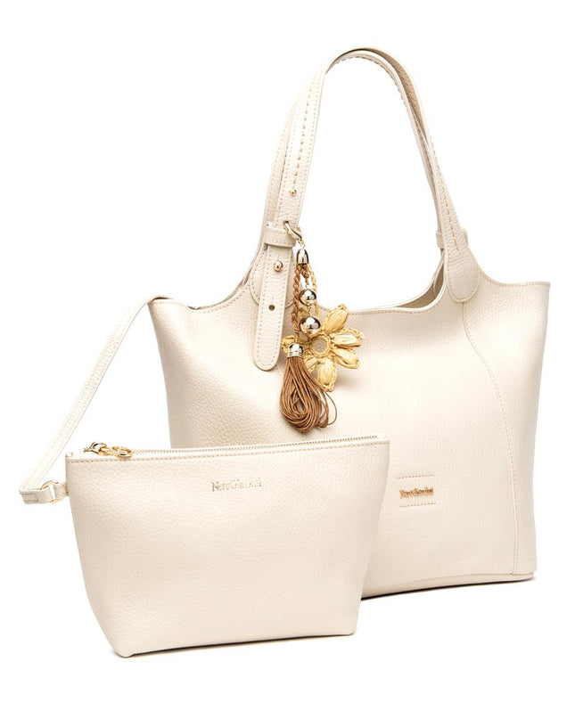 NeroGiardini Borsa Donna in Pelle Panna E644141D PANNA 704 Nero Giardini Borse 