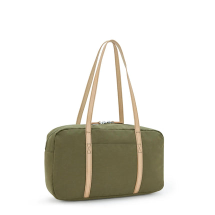Kipling Borsa a Spalla Cotton Kaki NAIRA COTTON KHAKI Kipling 