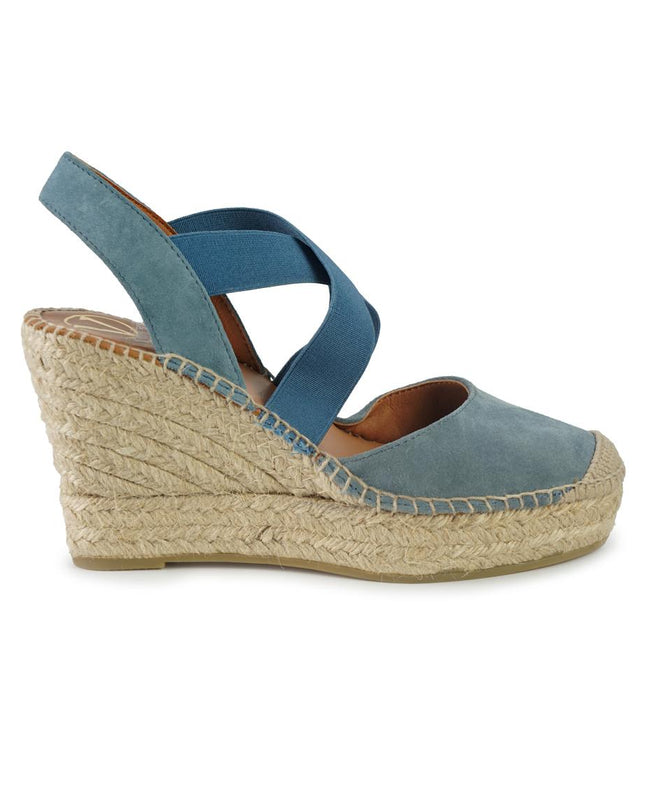 Viguera Espadrillas Alte in Camoscio con Elastici Jeans 1627 JEANS Viguera 