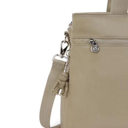 Borsa Lavoro Kipling Lapdop 15 Pollici con Tracolla in Tessuto Beige ELYSIA WORK BOHO TAN Kipling 