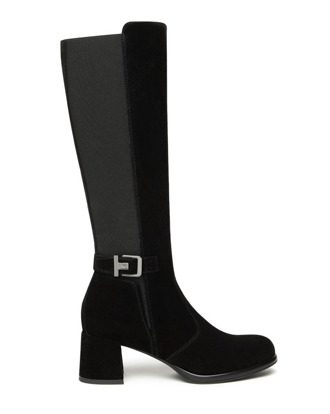 Nero Giardini Stivali Donna con Tacco in Camoscio Nero I514313D NERO 100 Nero Giardini 
