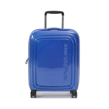 Trolley Espandibile Bagaglio a Mano Blu Glitter 4 Ruote GXV24 LOGODUCK CABIN EXP GLITTER BLUE A18 Mandarina Duck 