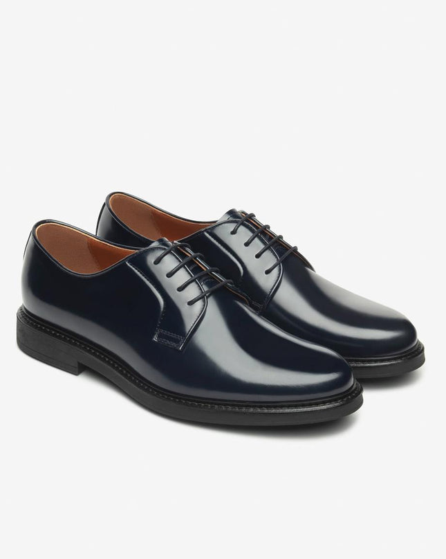 Nero Giardini Francesina Stringata Derby Uomo in Pelle Blu I500601U BLU 200 Nero Giardini 