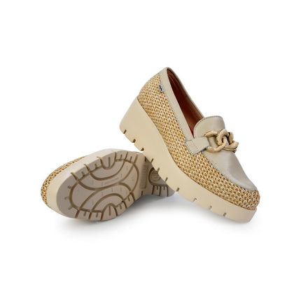 Callaghan Mocassini Donna con Zeppa in Pelle Latte - MARIO SPATARELLA