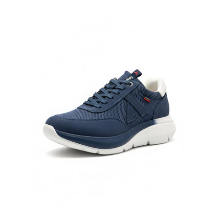 Callaghan Sneakers Algoritmo Uomo in Camoscio e Tessuto Blu - MARIO SPATARELLA