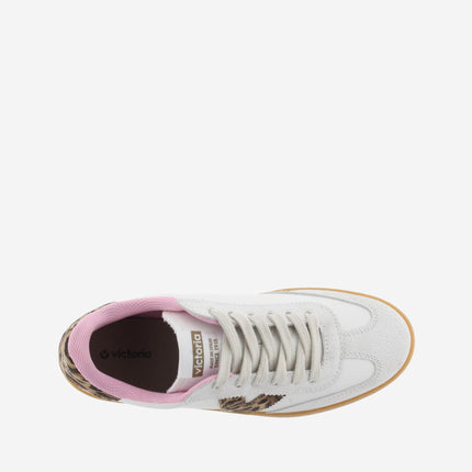 Victoria Sneakers Donna Bassa Pelle Bianco Animalier 1126204 BERLIN HIELO Victoria 