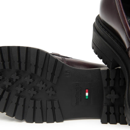Nero Giadini Mocassini Donna in Pelle Bordeaux - MARIO SPATARELLA