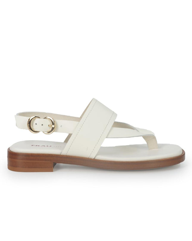 Frau Sandali Infradito Basso Donna in Pelle Bianca 87M4 OFF WHITE Frau 