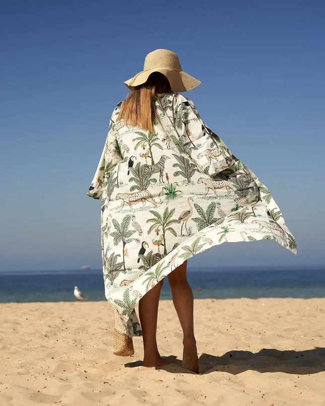 Kimono Caftano in Cotone - MARIO SPATARELLA