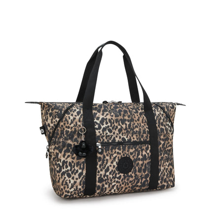 Kipling Borsone Shopper Viaggio in Tessuto Leopardato ART M LEOPARD Kipling 