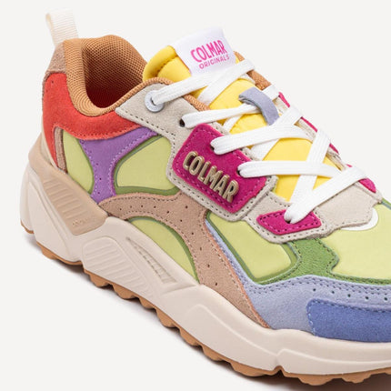 Sneakers Colmar Donna in Pelle Multicolor Verde GARNER FLASH MULTICOLOR GREEN Colmar 