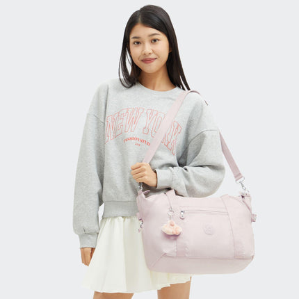 Kipling Borsone a Mano Tracolla Removibile ART B PINK SHINE Kipling 