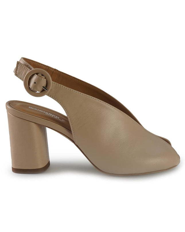Gianmarco Sorelli Sandali Chanel con Tacco Alto in Pele Nude 1923 IDA Gianmarco Sorelli 