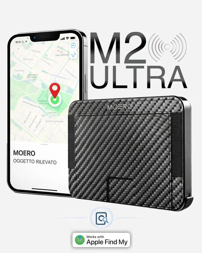 Moero M2 Ultra Carbon Black Portafoglio Slim M2 ULTRA CARBON BLACK Moero 