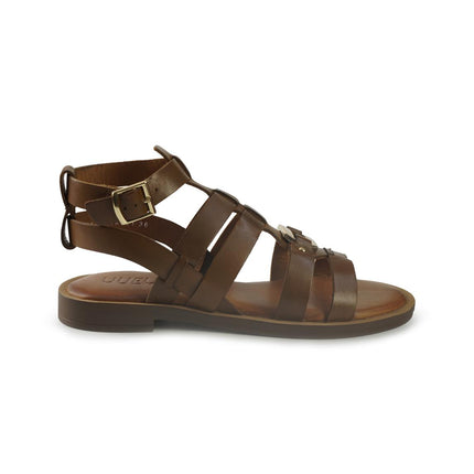 Vueva Sandali Flat Donna in Pelle Cuoio WD425R25 COGNAC Vueva 