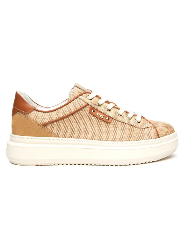 NeroGiardini Sneakers Donna in Pelle e Tessuto Ambra E615282D AMBRA 420 Nero Giardini 
