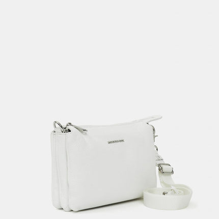 MandarinaDuck Borsa Donna con Tracolla in Pelle Bianca - MARIO SPATARELLA