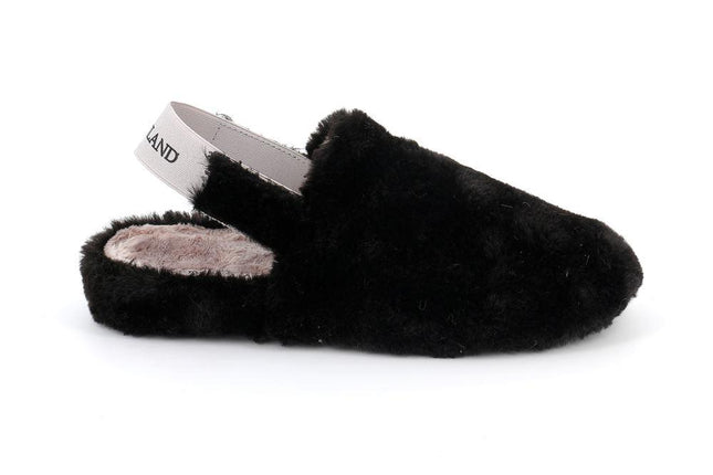 Pantofole Donna con Soletta Estraibile CI3147 NERO Grunland 
