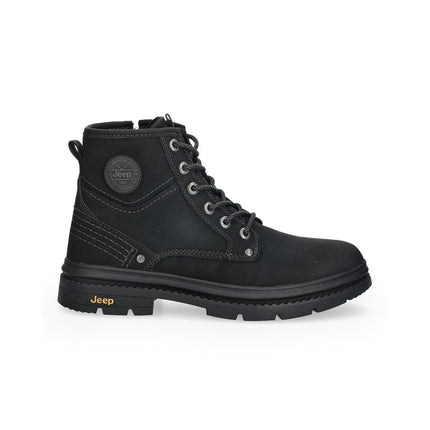 Jeep Anfibi Uomo in Pelle Nero TUAREG BOOT BLACK Jeep Footwear 