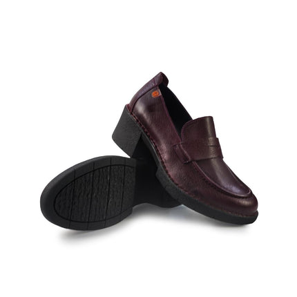 Jungla Mocassini Donna con Tacco in Pelle Viola 8127 VIOLA Jungla 