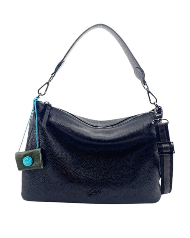 Gabs Borsa a Spalla Trasformabile in Pelle Purple Blu con Tracolla - MARIO SPATARELLA