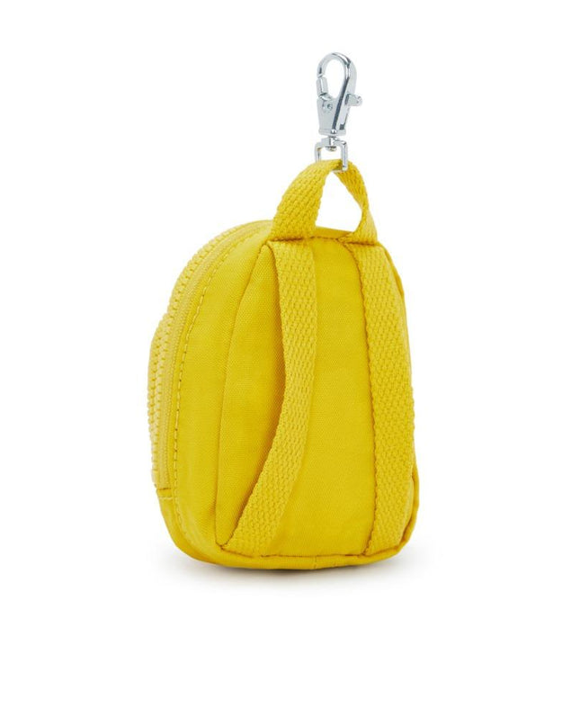 Kipling Mini Portafoglio con Portachiavi in Tessuto Verde Acido MINI SEOUL INSIDE YELLOW Kipling 