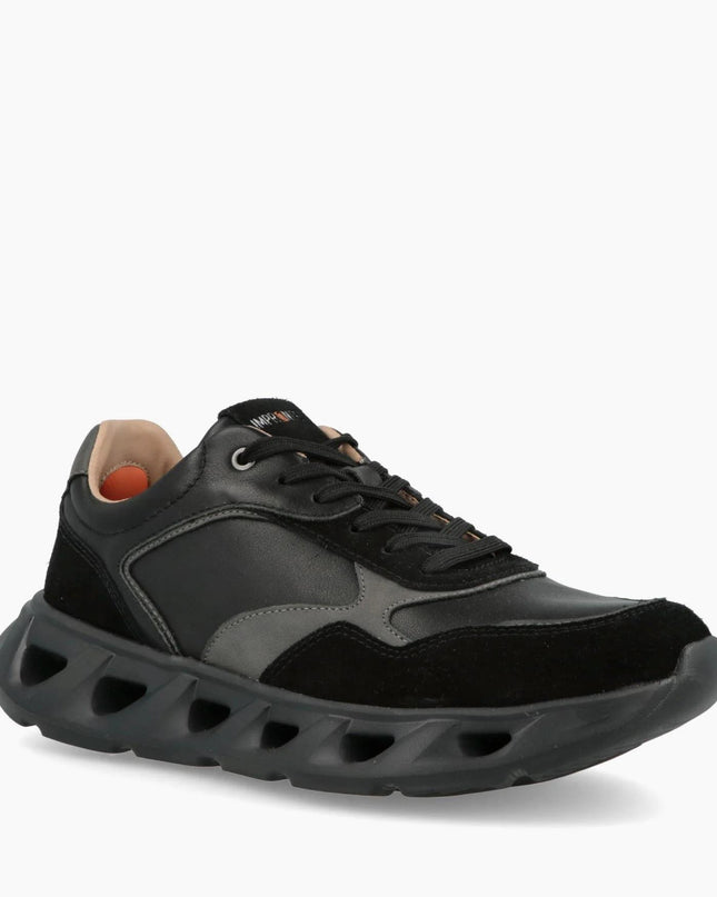 Impronte Sneakers Donna Running in Pelle Nero SAN MARCO CITY BLACK Impronte 