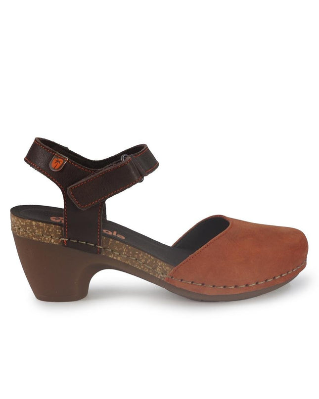 Jungla Pump Donna con Tacco in Pelle Nabuk Arancione - MARIO SPATARELLA