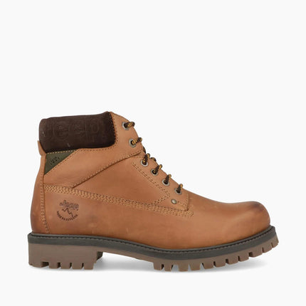 Jeep Anfibi Uomo in Pelle Red Brown WILLYS BOLD RED BROWN Jeep Footwear 