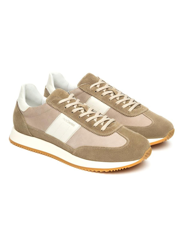 NeroGiardini Sneakers Bassa Uomo in Pelle e Camoscio Talpa - MARIO SPATARELLA