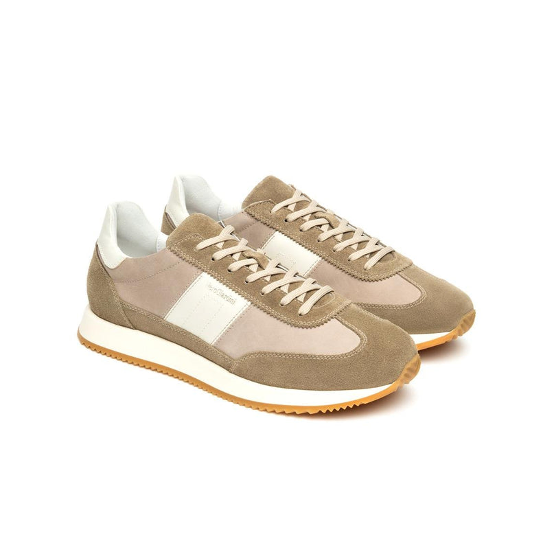 NeroGiardini Sneakers Bassa Uomo in Pelle e Camoscio Talpa - MARIO SPATARELLA