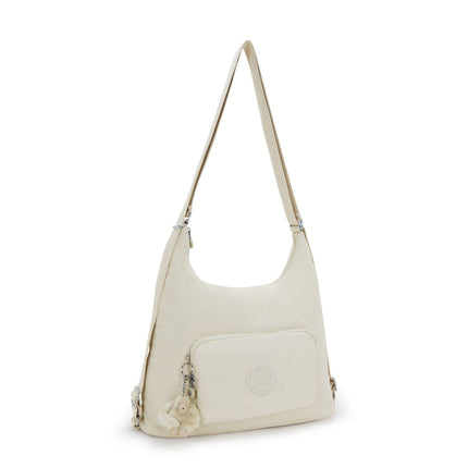 Kipling Borsa a Spalla Convertibile YENNA HIDEWAY BEIGE Kipling 