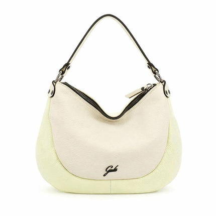 Gabs Borsa a Spalla con Tracolla in Pelle Lino Panna MARTY TG M LINO PANNA Gabs 