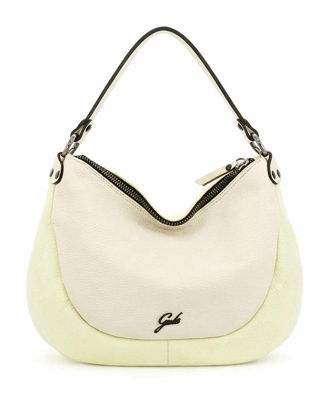 Gabs Borsa a Spalla con Tracolla in Pelle Lino Panna MARTY TG M LINO PANNA Gabs 