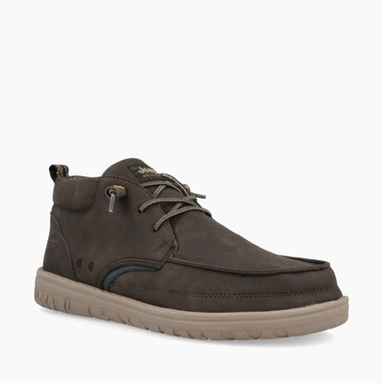 Jeep Polacchine Uomo in Ecopelle Brown Marrone SAMOA MID DARK BROWN Jeep Footwear 