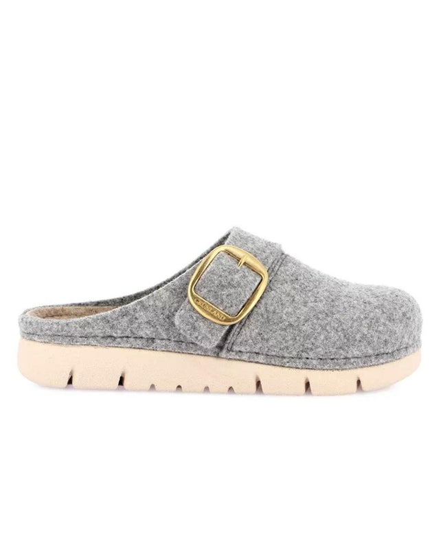 Grunland Pantofole Ciabatte Donna in Feltro di Lana Cenere CI0896 HATE CENERE Grunland 