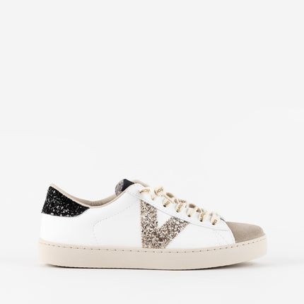 Sneakers Victoria Donna Bassa Pelle Bianco Glitter 1126228 BERLIN GLITTER Victoria 