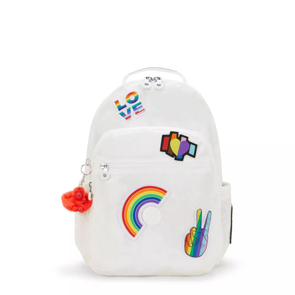 Zaino Pride Multitasche con Porta PC SEOUL PRIDE ALABASTER PATCH Kipling 
