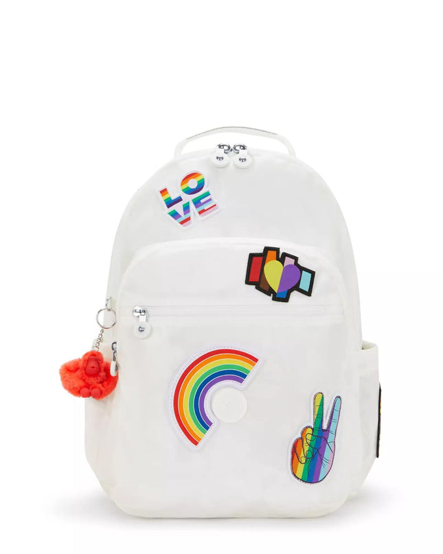 Zaino Pride Multitasche con Porta PC SEOUL PRIDE ALABASTER PATCH Kipling 