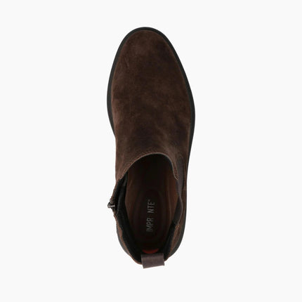 Impronte Stivaletti Chelsea Zip Uomo in Camoscio Marrone - MARIO SPATARELLA