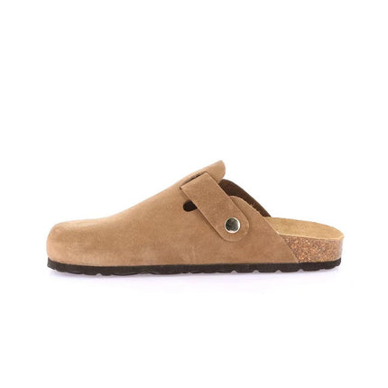 Grunland Sabot Donna Plantare Sughero in Nabuk Tortora CB2609 SARA TORTORA Grunland 