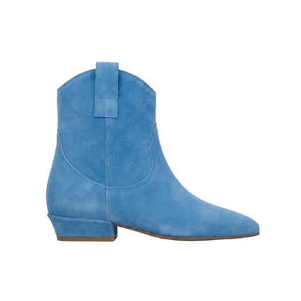 Spatarella Stivaletto Tubolare Donna in Camoscio Cielo - MARIO SPATARELLA