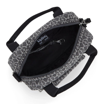 Kipling Borsetta a Spalla con Tracolla in Tessuto Denim Grey KAZIA GREY DENIM Kipling 