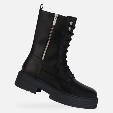 Anfibi Donna Pelle Nero D36VDJ SPHERICA BLACK Geox 