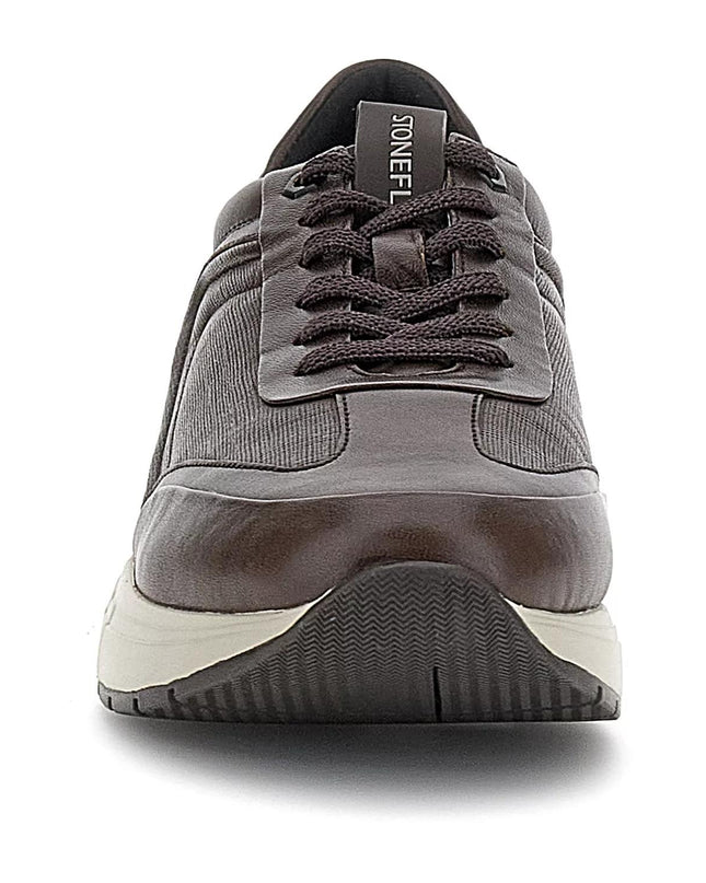 Sneakers Bassa Uomo Pelle Marrone ACTION 220417 BROWN Stonefly 