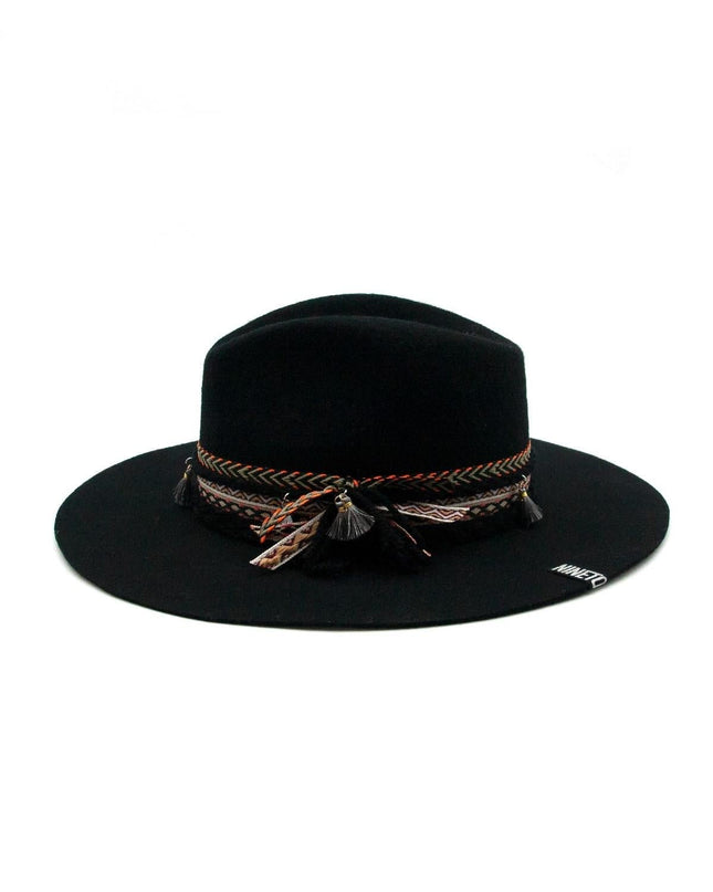 Cappello Fedora Unisex Nero con Nastro - MARIO SPATARELLA
