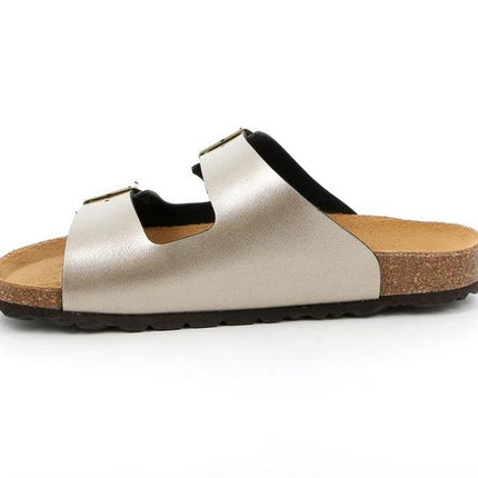 Ciabatta Sughero Doppia Fibbia CB2425 SARA CHAMPAGNE Grunland 