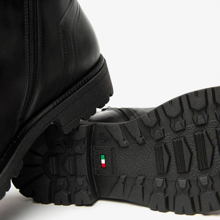 Nero Giardini Anfibi Uomo in Pelle Nero I501010U NERO 100 Nero Giardini 