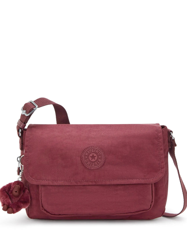 Kipling Borse con Tracolla Multitasche in Tessuto Vino DALMA B LOUNGE WINE Kipling 